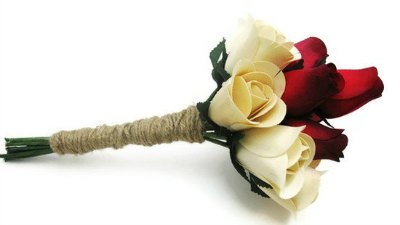 Rustic Wedding Decor - Handmade Roses -The Botanical Box