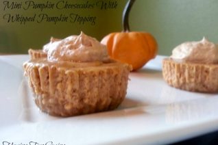 Mini Pumpkin Cheesecake with Pumpkin whipped topping recipe