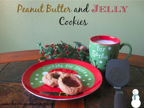 peanut butter and jelly cookies