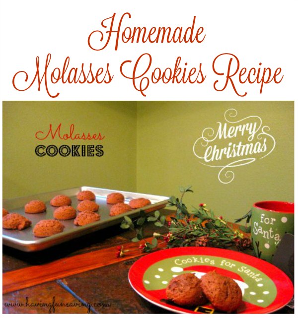 Homemade Molasses Cookies Recipe on Food Wine Sunshine