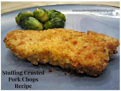 Stuffing Crusted Pork Chops Recipe