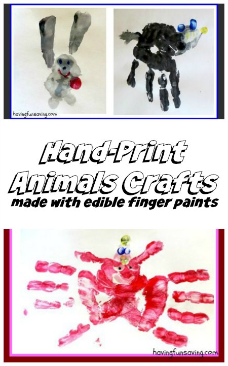 Handprint Animals Crafts