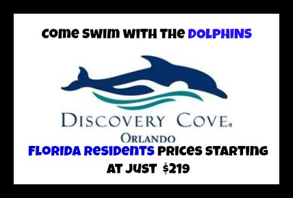 Discovery Cove Florida Resident Offer