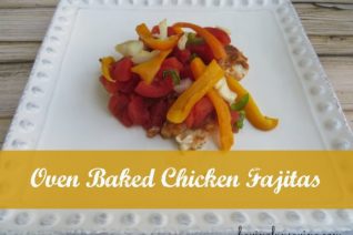 Oven Baked Chicken Fajita