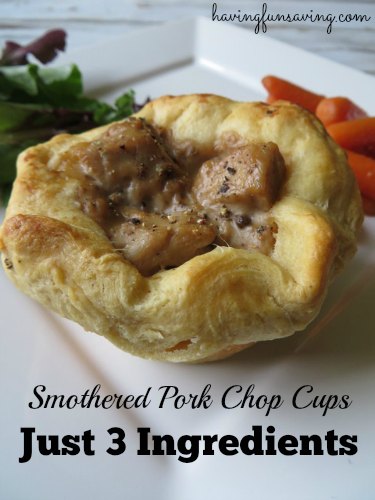 Smothered Pork Chop Cups Recipe