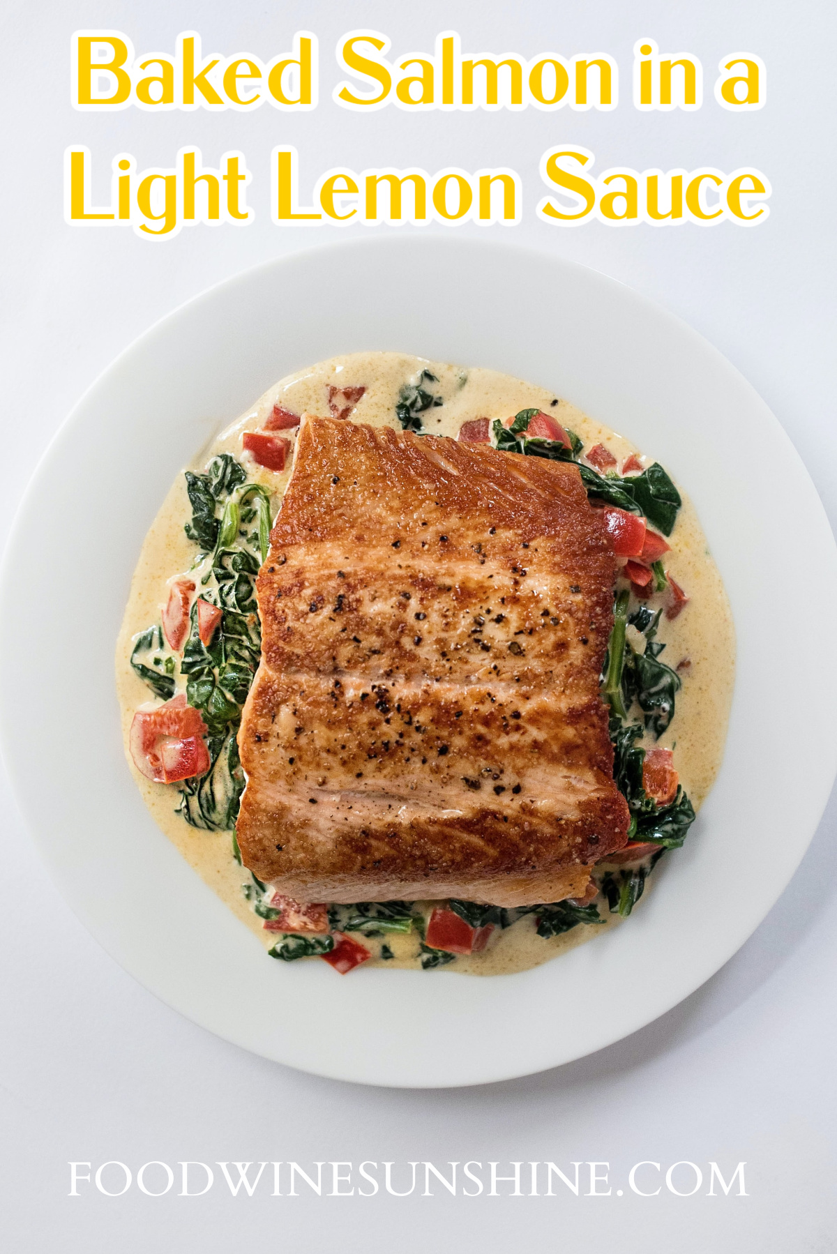 Salmon in a Light Lemon Sauce