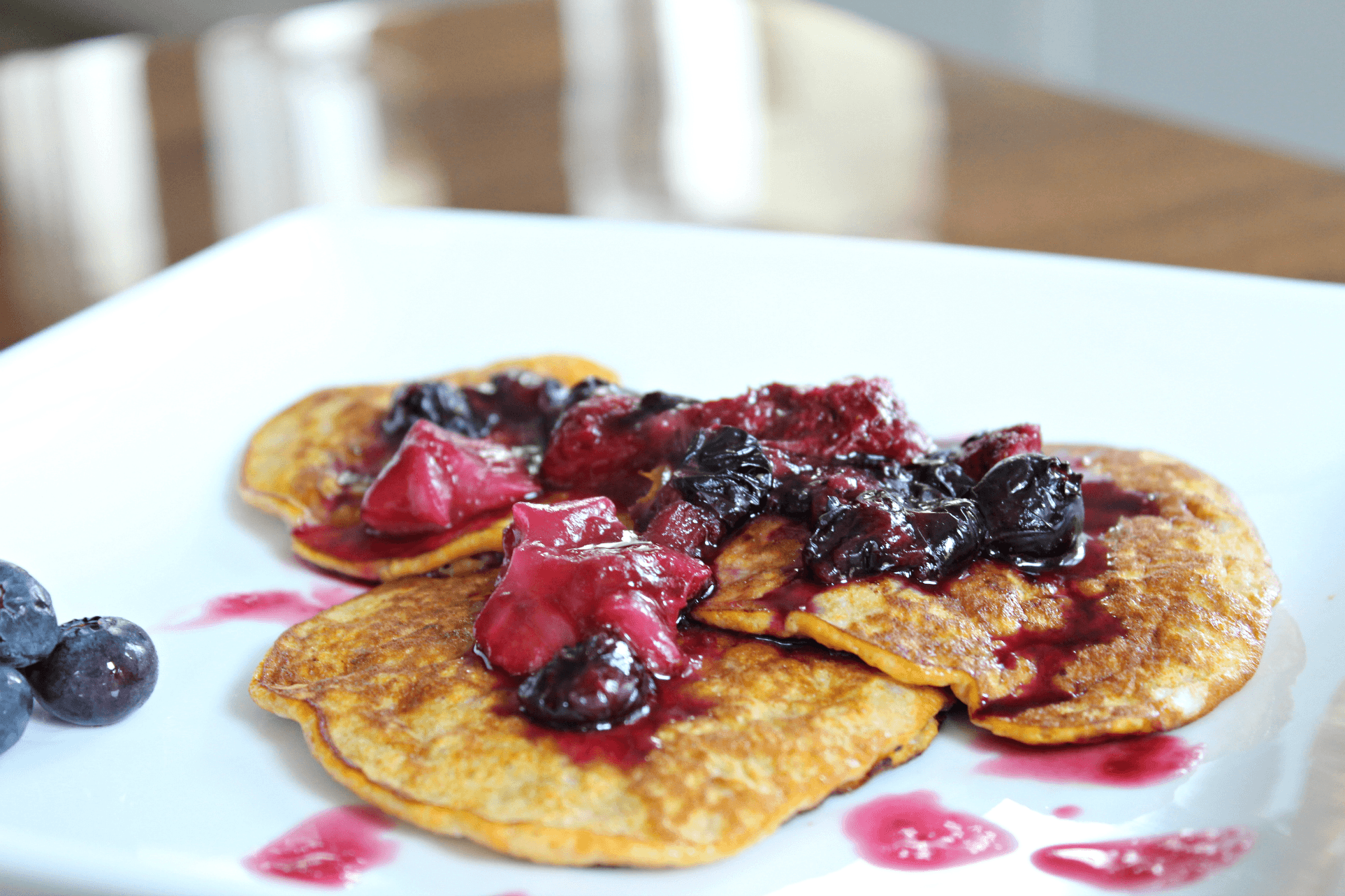 Healthy Pumpkin Banana Pancakes