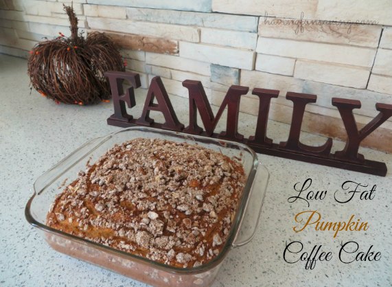 Low Fat Pumpkin Coffee Cake Recipe