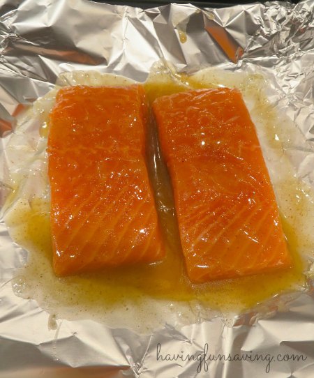 Tasty Baked Salmon with Honey and Lime
