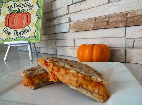 Healthy Pumpkin Grilled Cheese Sandwich