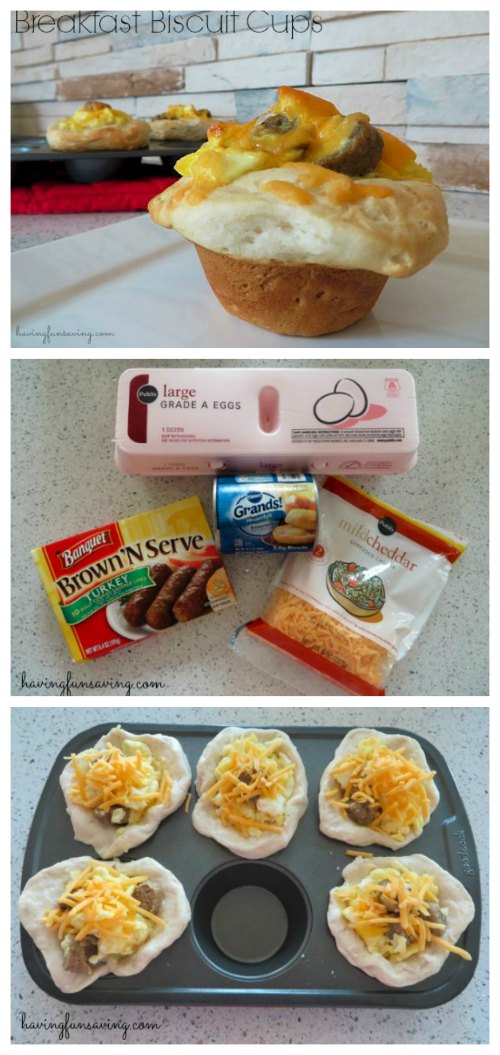 Egg and Sausage Breakfast Biscuits