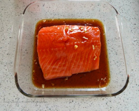 Baked Salmon with Maple Syrup