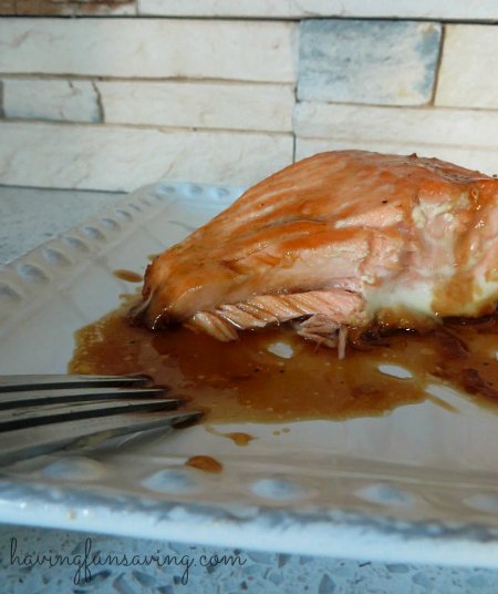 Baked Salmon with Maple Glaze