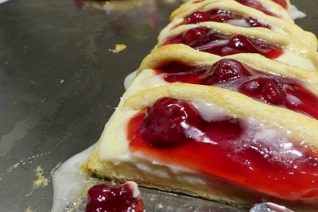 Candy Cane Fruit and Cream Cheese Danish Recipe