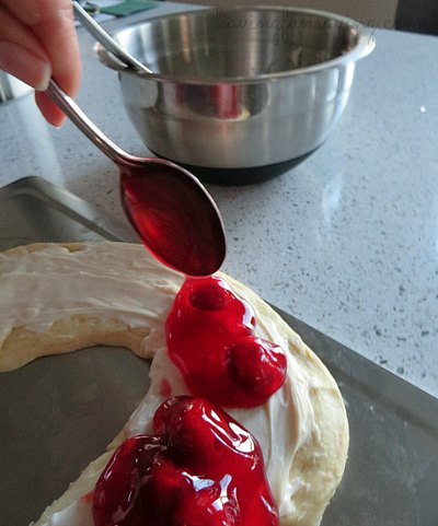 Candy Cane Fruit Danish