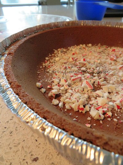 Easy White Chocolate Peppermint Pie