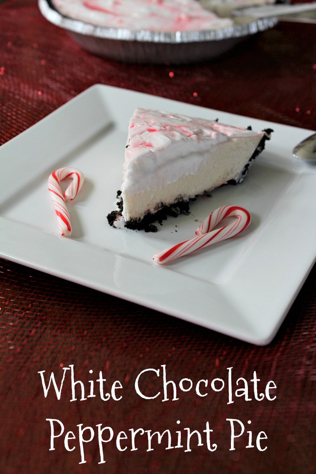 White Chocolate Peppermint Pie