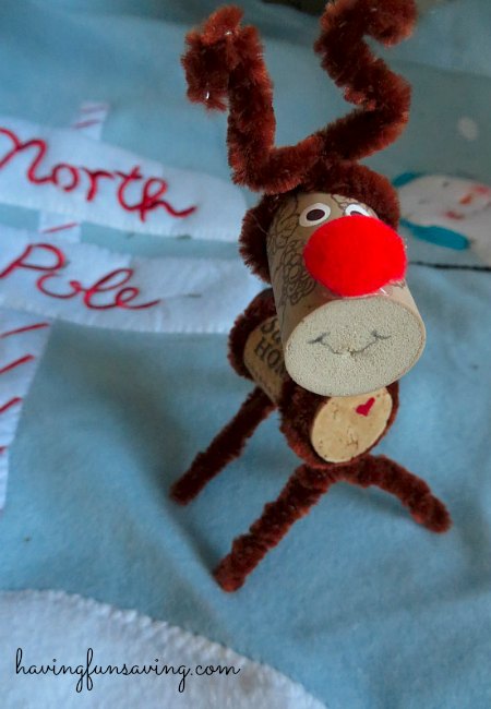 Wine Cork Reindeer Craft