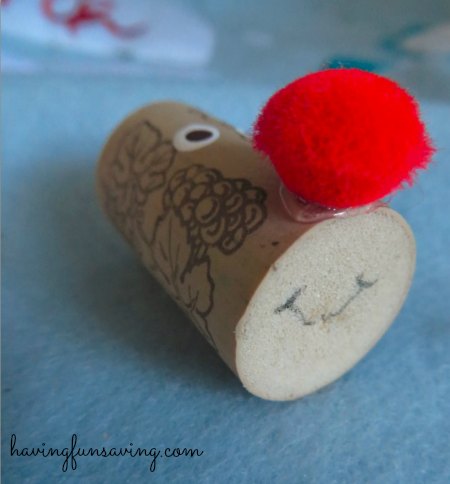 Easy Wine Cork Reindeer Craft