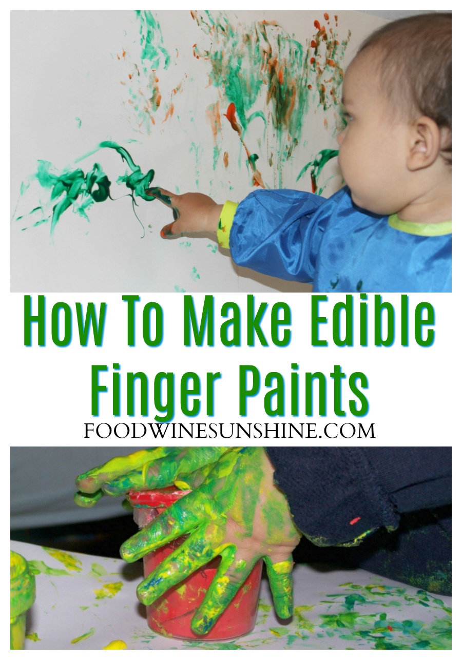 How To Make Edible Finger Paints