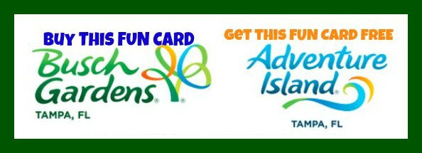 Busch Gardens & Adventure Island Fun Card Deal