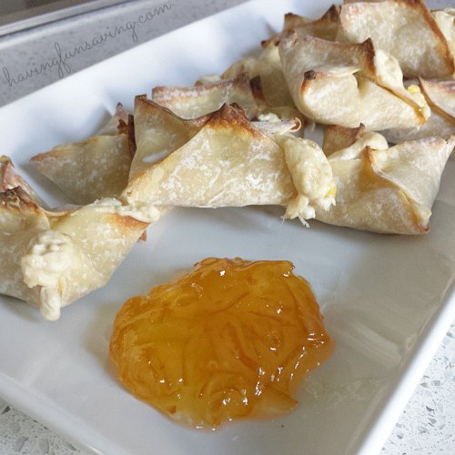 Recipe for Baked Crab Rangoon Wontons