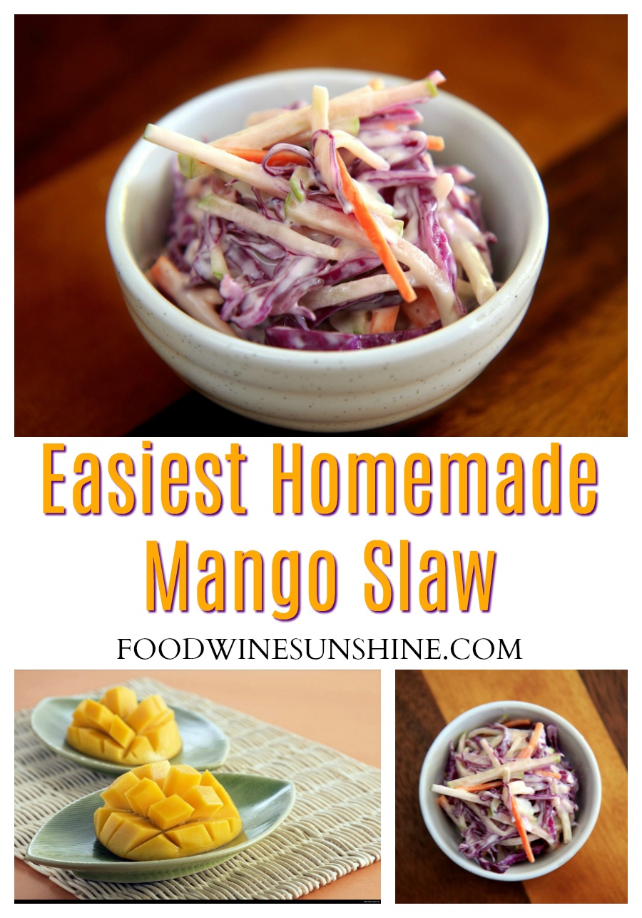 Easiest Homemade Mango Slaw