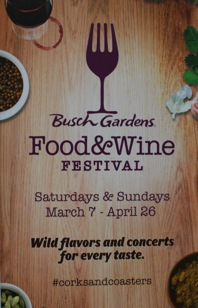Busch Gardens Food and Wine Festival