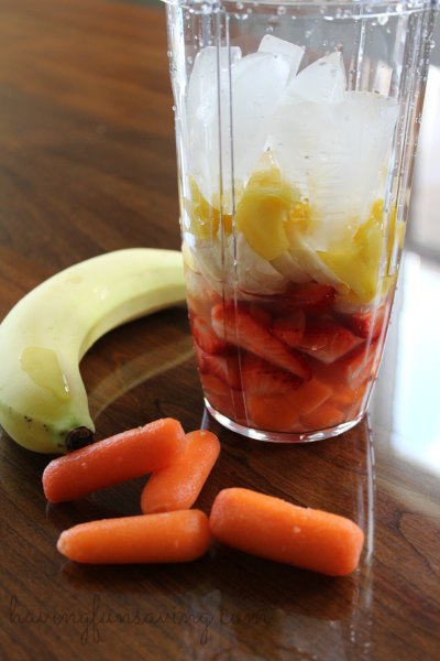 Fruit and carrot smoothie recipe