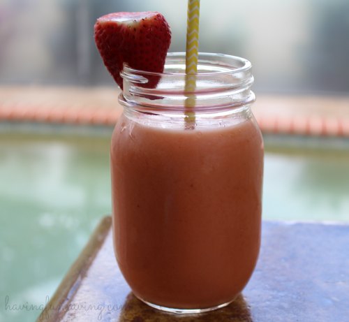 Carrot and fruit smoothie 