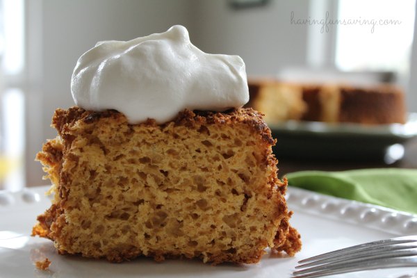 Pumpkin Angel Food Cake 