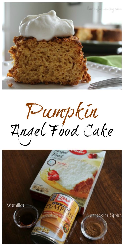 Weight Watchers Pumpkin Angel Food Cake