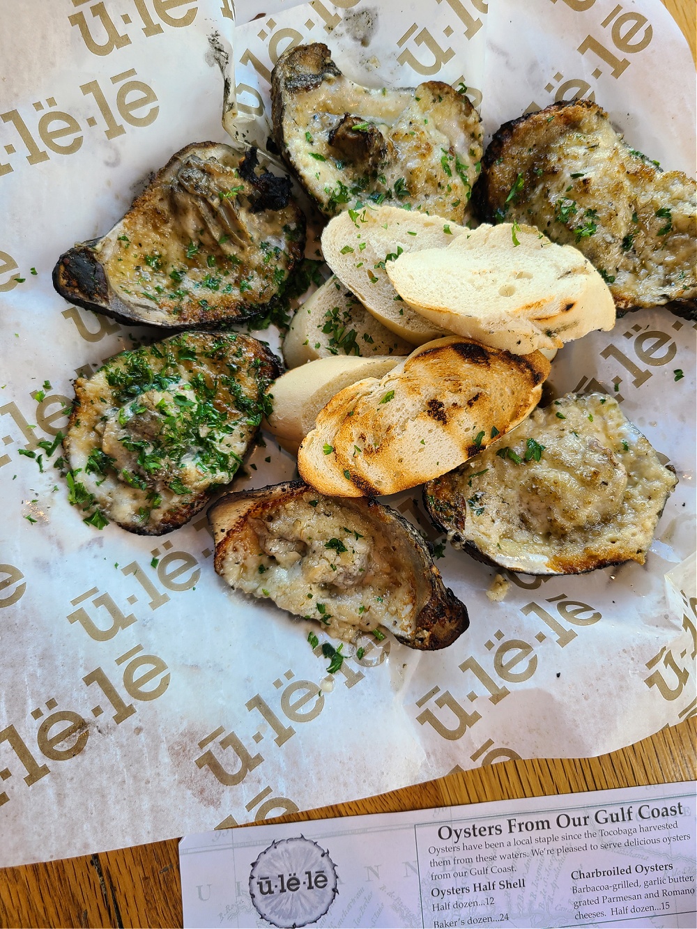 Ulele Charbroiled Oysters