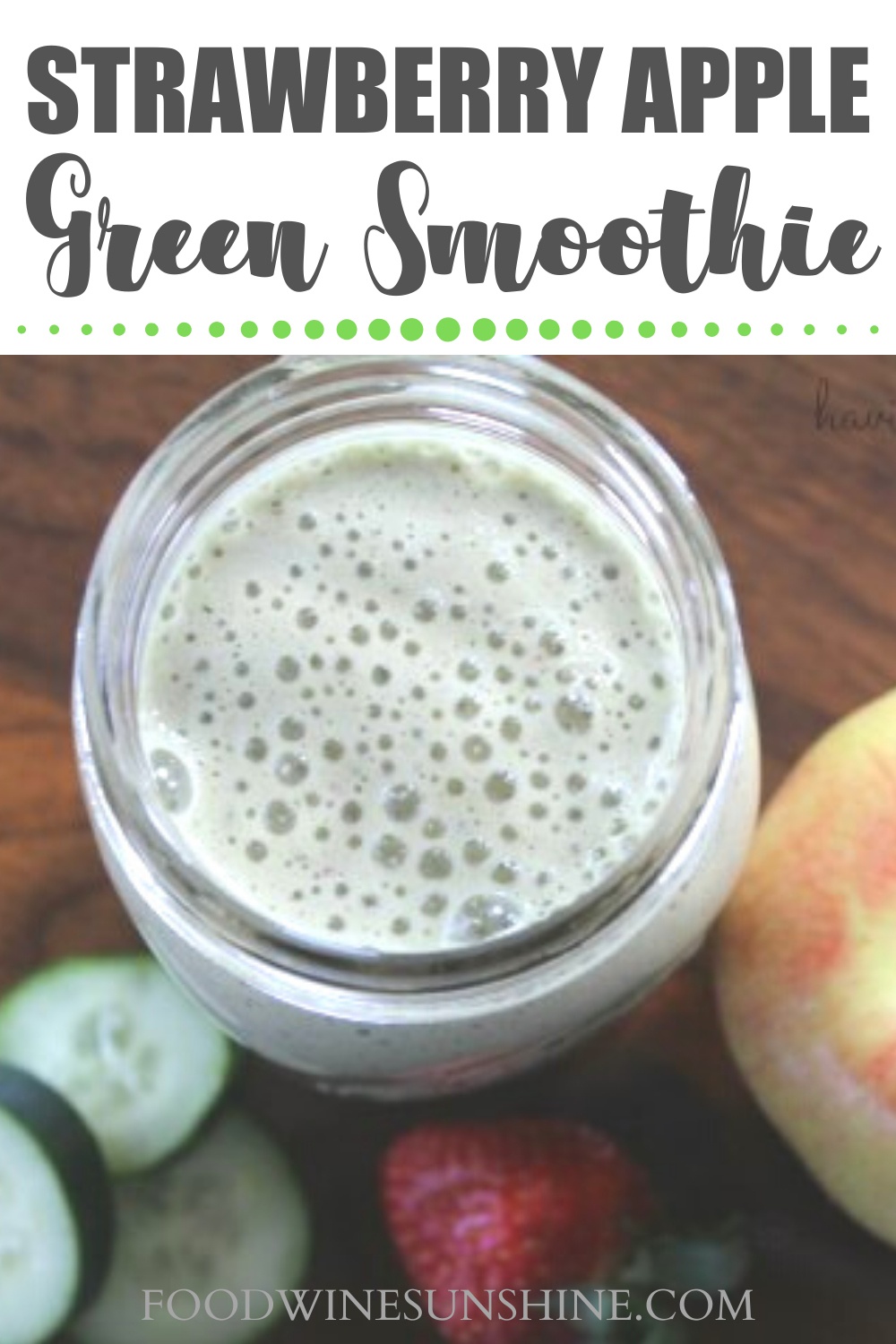 best strawberry apple green smoothie