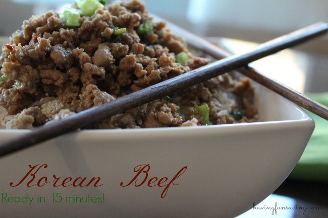 Easy Korean Beef and Rice 