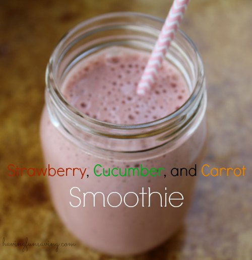 Strawberry Cucumber Carrot Smoothie