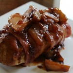 Bacon Wrapped Apple BBQ Chicken