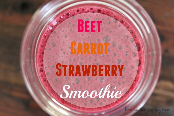 Beet Carrot Strawberry Smoothie