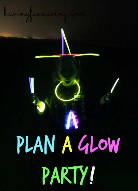 Plan a family Glow Party