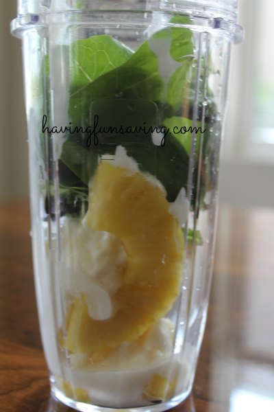 Coconut Pineapple Green Smoothie 