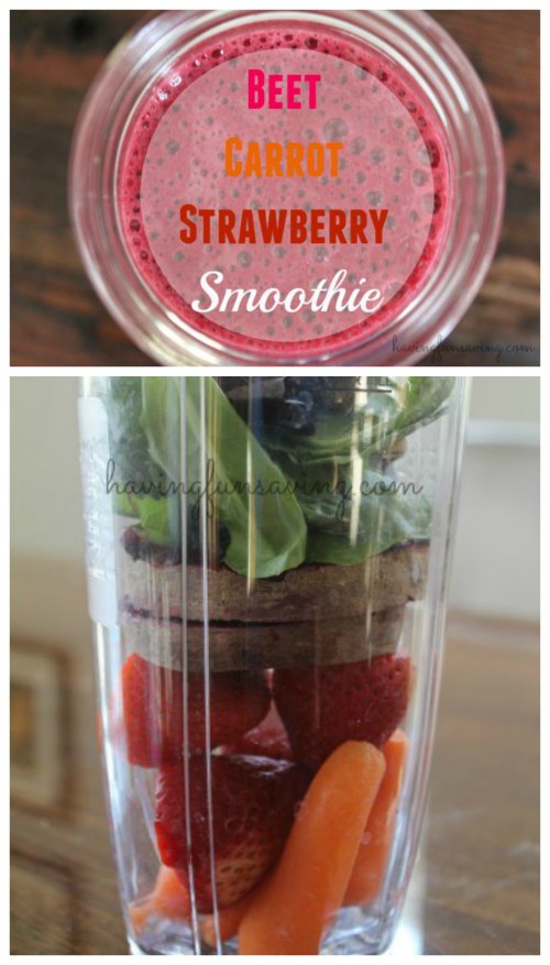 Best Beet Carrot Strawberry Smoothie 