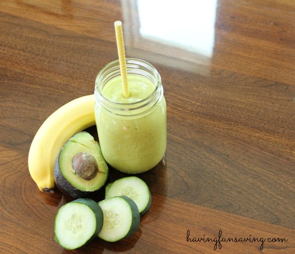 Easy Mango Avocado Protein Shake