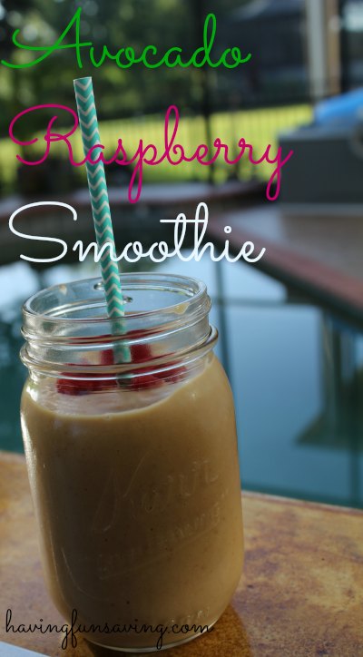 Avocado Raspberry Smoothie 