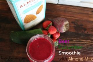 Beet Cucumber Smoothie made with Almond Milk