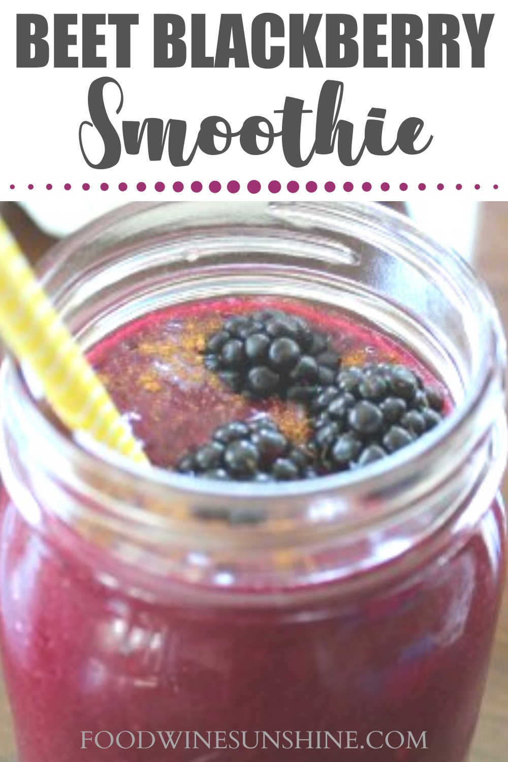 best beet blackberry smoothie