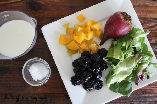 Healthy Blackberry Beet Protein Shake