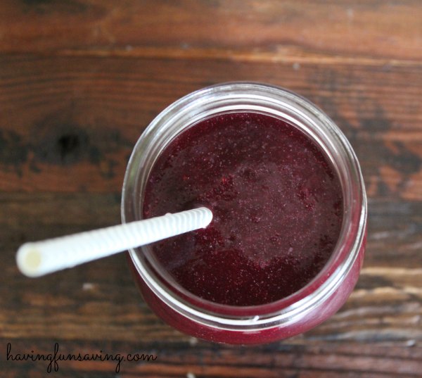 Blackberry Beet Smoothie Recipe made with Almond Milk