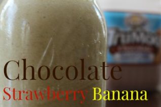 Start Your Day With This Chocolate Strawberry Banana Smoothie made with TruMoo