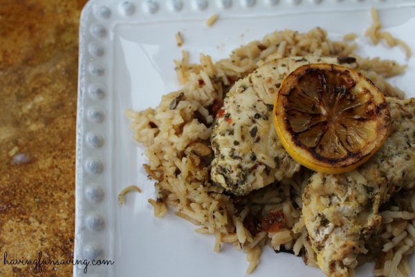 Tasty One Pot Chicken and Lemon Rice 