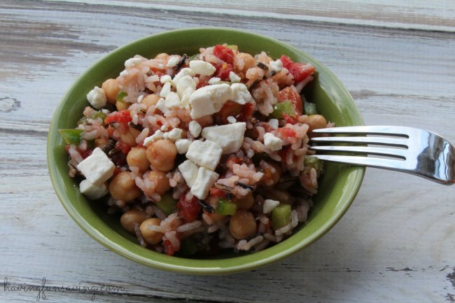 Chickpea Salad with Rice Recipe